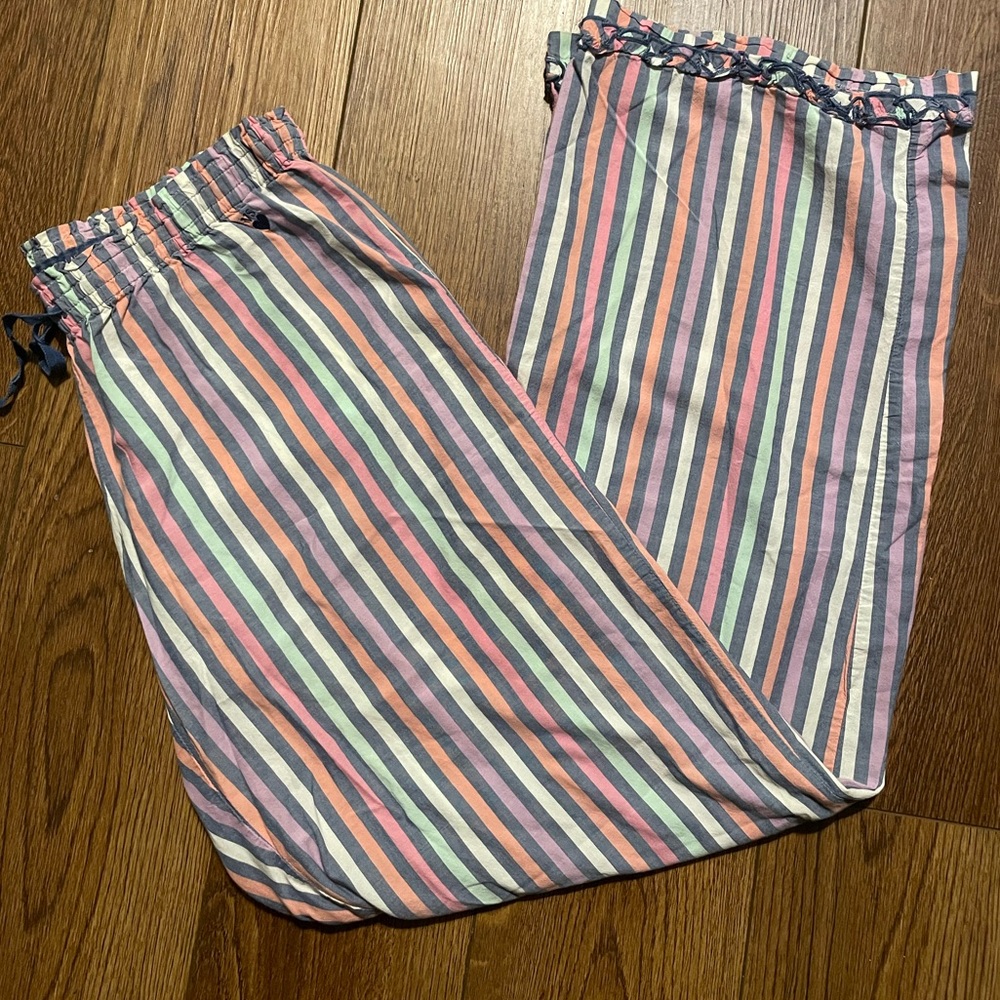 Victoria's Secret Y2K Pastel Multicor Striped Lounge Pajama Pants Soft Cozy